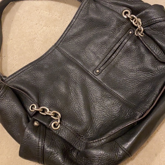 B. Makowsky, Beautiful black leather purse/bag - Picture 2 of 7